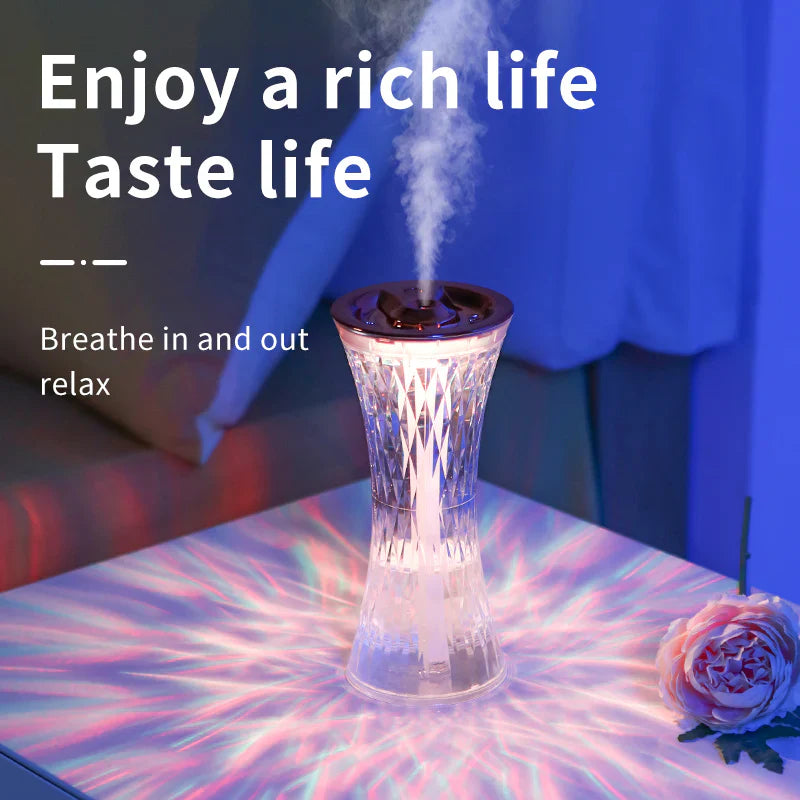 "Hot Replica Glass Design Touch Ambient Light Air Humidifier Night Light