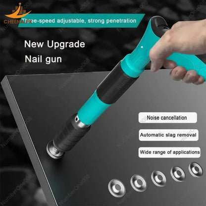 Heavy-Duty Concrete Nail Gun Kit with 10 Free Nails